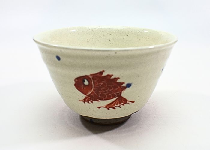 Rakuten - 【波佐見焼/飯碗】波佐見焼 陶工房楽　ご飯茶碗 波に鯛