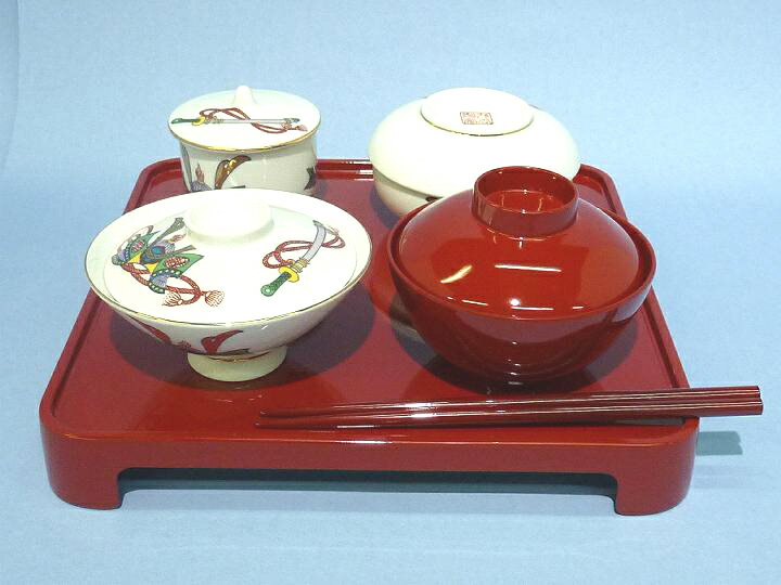 九谷焼子供揃 福寿かぶと