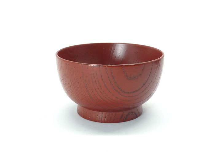 山中漆器　こども食器こども椀　赤
