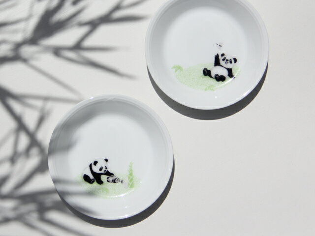 大倉陶園パンダ親子-縁起物語-11...