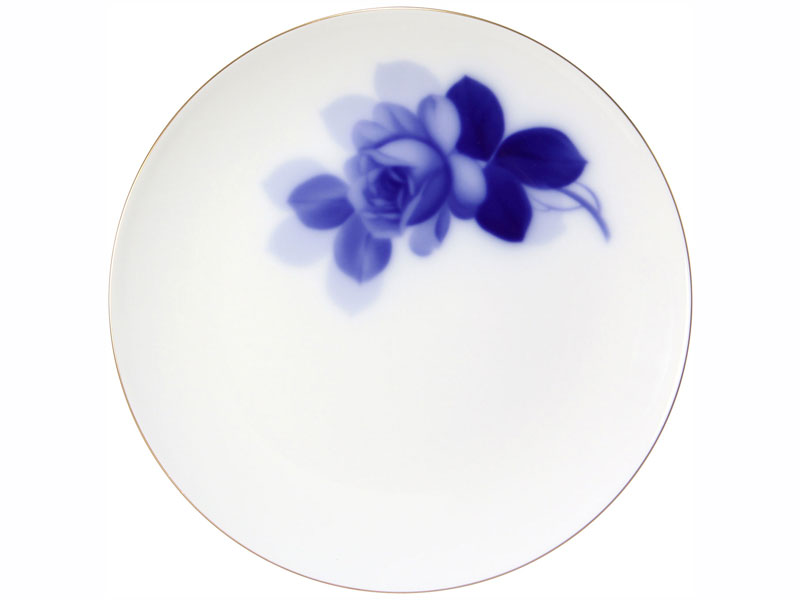 大倉陶園　8211 ブルーローズ 27cmミート皿