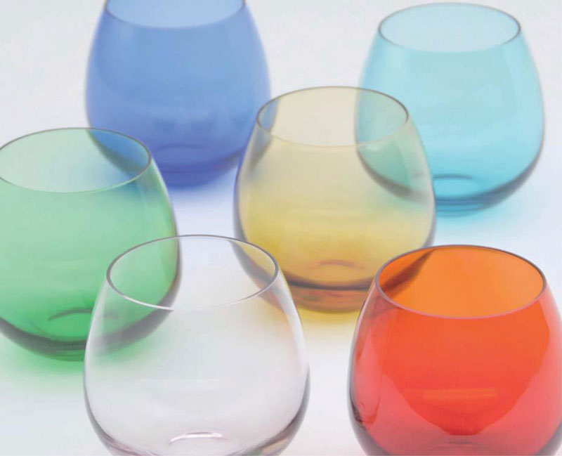 上越クリスタル 月夜野工房 誕生石グラス Birthstone Color