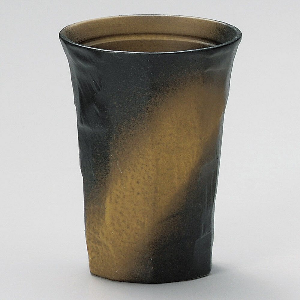 Rakuten - 【ギフト/贈答品】【特価品】江戸彫フリーカップ　備前吹き/白釉青吹き＊備前吹き(茶)/白釉青吹き(白)いずれかをお選びください　