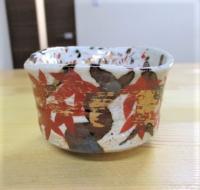 【送料無料】中垣連次　金彩春秋ぐい吞