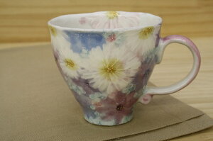 【工房　ゆずりは】【ギフト/贈答品】【送料無料】花友禅マグカップ