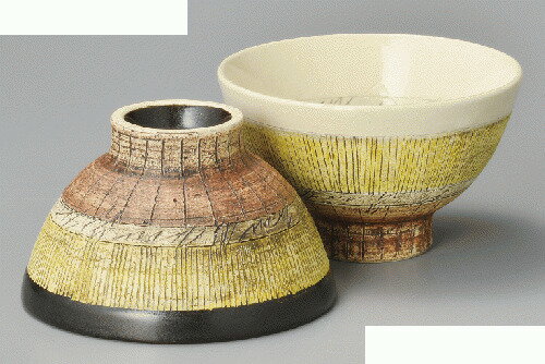 【ギフト/贈答品】【鶴林窯　林英樹】　黒釉と白釉　　エイジア飯碗＊黒釉か白釉のいずれかをお選び下さい。