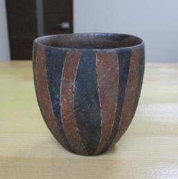 【ギフト/贈答品】【父の日】【日展会友　波多野正典】焼〆細十草カップ