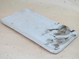 【決算品】【母の日　父の日】【山兵窯　羽柴兵衛】【在庫限り】　かいらぎぶどうトレー皿