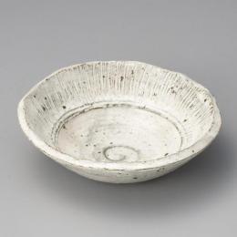 Rakuten - 【山兵窯　羽柴兵衛】【母の日　誕生日】【父の日】　【プレゼント/贈答品】伊賀粉引くし目5.5鉢　1個