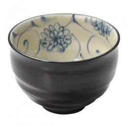 【送料無料】【プレゼント/贈答品】【美濃焼】【宗山窯】漆陶たっぷり碗　曙(黒)