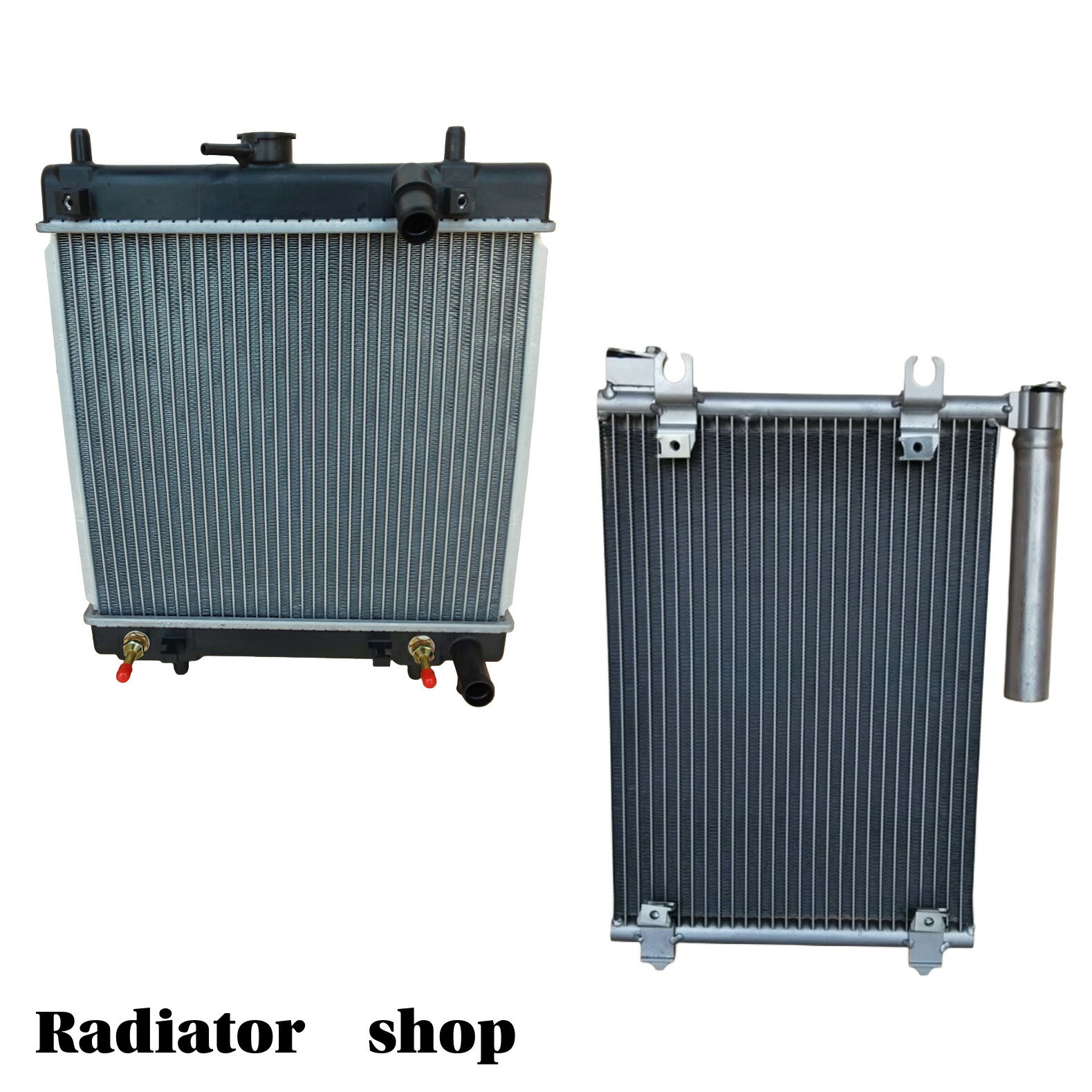 ラジエーター コンデンサー 2点セット商品 大容量 容量UP キャリー キャリィ DA63T 新品 ラジエター AT車