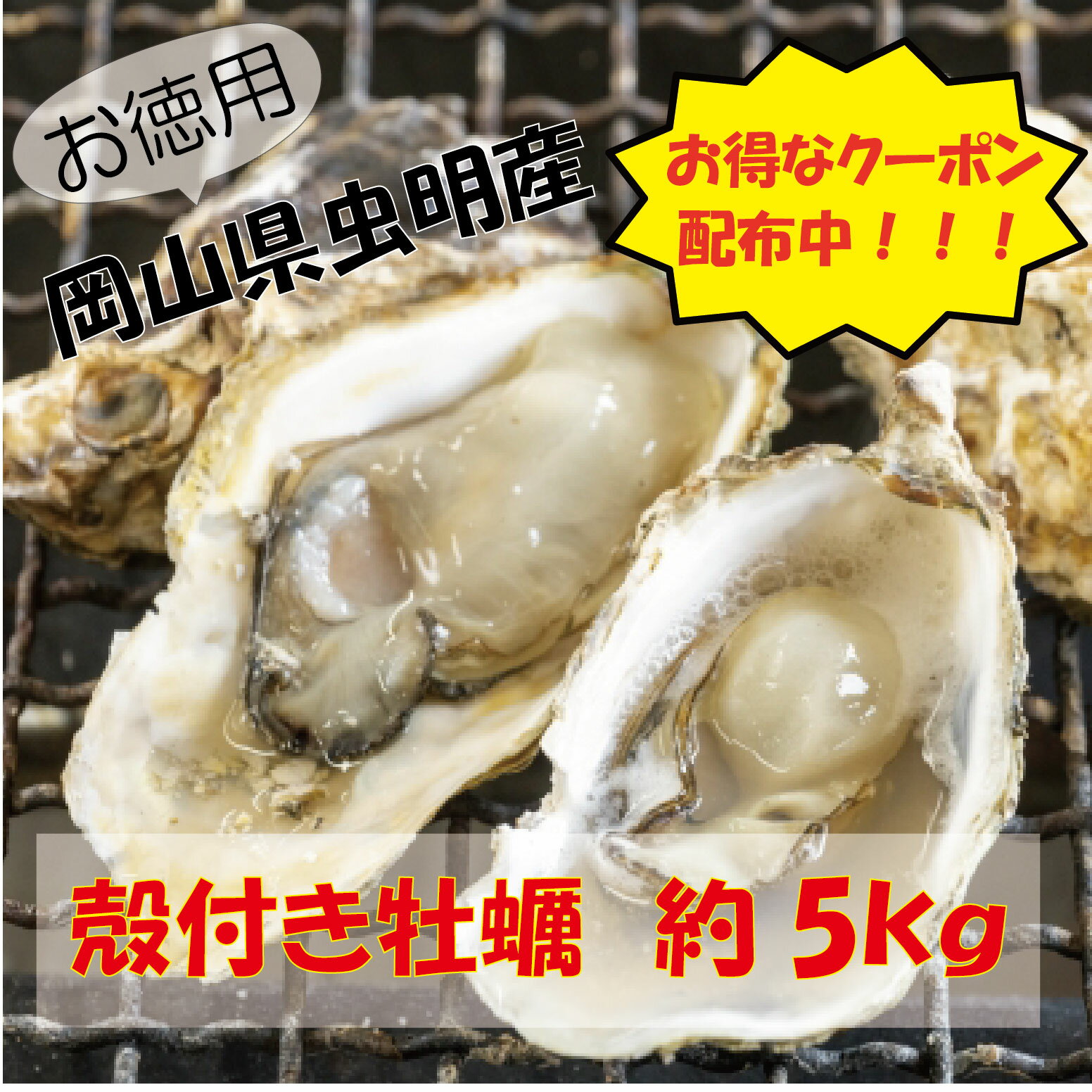 今だけ300円オフクーポン配布中！！牡蠣（かき）岡山虫明産 殻付き 約5kg (ID-11) 今が旬！！ 生牡蠣 殻付き牡蠣 カキ 冬ギフト 冬グルメ お歳暮 贈答用 贈り物 BBQ 送料無料
