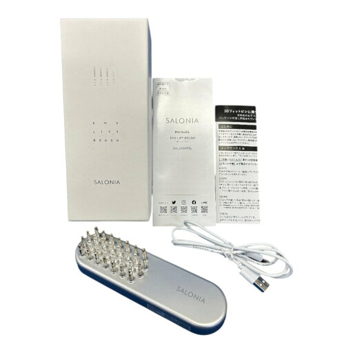 【中古】SALONIA サロニア EMS リフトブラシ 電気ブラシ 美顔器 リフトアップ ステッカー付 【中古】SALONIA サロニア EMS リフトブラシ 電気ブラシ 美顔器 リフトアップ ステッカー付