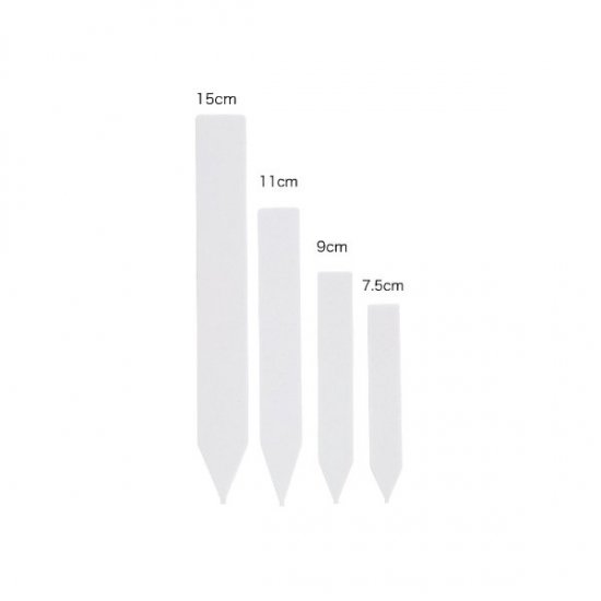 ポリプロピレン製の園芸用のラベルです。 厚さ　1mm 長さ　145mm　幅　19mm 日本製です。 他に11cm、9cm、7．5cmがあります。 お徳用50枚入もあります。 数量物は同等の物を発送いたしますが、何が届くか気になるという方は 下記twitter　IDまでメッセージ下さいませ。 個別に数点画像をご覧いただけますのでお気に召して頂ける品をご指定下さいませ。 また、追加画像ご希望の方はどのような画像が要るかお伝えくだされば可能な限り対応いたします。 Twitter ID. @MatsuyoshiH (相互フォローが必要です) また育て方に関しての質問、調子が悪い時の対処法などもご購入者様には個別で相談を受け付けております。 ご安心して購入くださいませ。こちらはミニ盆栽にも多肉植物にも適した道具です！こちらはミニ盆栽にも多肉植物にも適した道具です！ ポリプロピレン製の園芸用のラベルです。 厚さ　1mm 長さ　145mm　幅　19mm 日本製です。 他に11cm、9cm、7．5cmがあります。 お徳用50枚入もあります。 他にも多数の園芸ラベルを取り扱っております。 「盆栽用品」のカテゴリよりご覧ください。