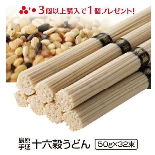 ギフト 内祝い 送料無料 もち麦うどん 島原手延べ十六穀うどん32束入り (4束×8袋) うどん 乾麺 高級 贈り物 雑穀 国産 うどん 乾麺 食品 麺類 手土産 ご当地グルメ お取り寄せグルメ 出産祝い 還暦祝い 暑中見舞