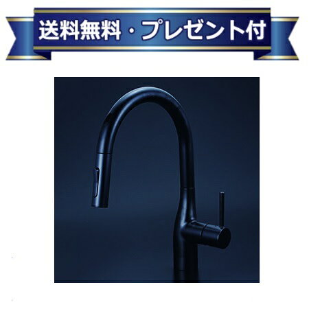 メーカー KVK(ケーブイケー) 商品名/仕様 ・キッチン水栓 ・ACタイプ　シングルレバー式シャワー付混合栓(センサー付) マットブラック 寒冷地用 ・電源：AC100V ・吐水口回転規制110° ・マットブラック[KM6071ZECM5]