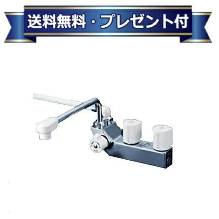 メーカー KVK(ケーブイケー) 商品名/仕様 ・水栓金具　デッキ型一時止水付2ハンドルシャワー（左側シャワー） 240mmパイプ付 ・取付ピッチ85mm ・シャワーヘッド白／シャワーホース白1.6m／白ハンガー 備考 こちらの商品は「KF207」の後継品です。※これまでの規格・仕様と異なる場合がありますので、メーカーなどへ十分ご確認の上ご購入下さい。[KF207N](旧型番≪検索用≫：KF207)