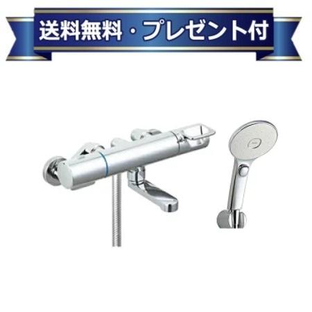 プレゼント付き [BF-KA147TNSLM]INAX/LIXIL サーモスタット付シャワーバス水栓 洗い場専用 クロマーレS エコアクアスイッチシャワーメッキ仕様 寒冷地用