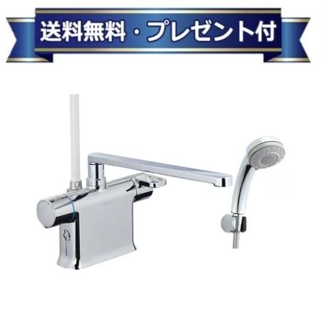 プレゼント付き [BF-WM646TNSM(300)]INAX/LIXIL サーモスタット付シャワーバス水栓 クロマーレS デッキタイプ エコアクアシャワーSPA めっき仕様寒冷地用