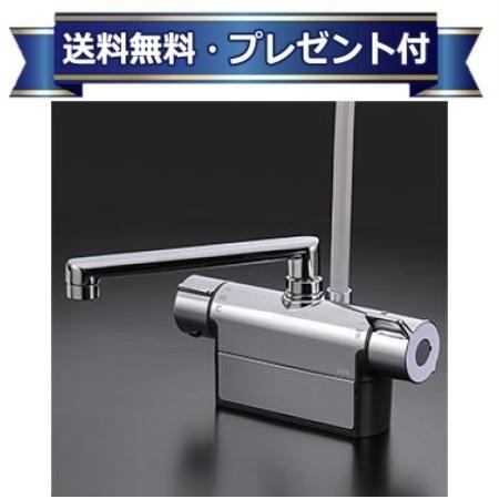 ＼8/31までエントリーで最大100%Pバック／プレゼント付き [FTB200DWP2R2T]KVK デッキ形サーモスタット式シャワー 取付ピッチ120mm 240mmパイプ付 寒冷地用〈KF771ZYTR2の後継品〉