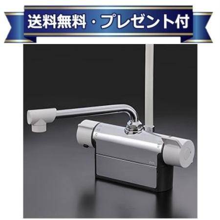 ＼6月限定！最大100%Pバック／プレゼント付き [FTB200DWPFR2]KVK デッキ形サーモスタット式シャワー FTB200シリーズ 取付けピッチ100mm 寒冷地用 240mmパイプ付
