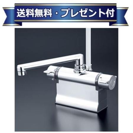 メーカー KVK(ケーブイケー) 商品名/仕様 ・デッキ形サーモスタット式シャワー ・撥水膜コーティング ・可変ピッチ式　85・100・120mm対応 ・eシャワーNf（浴び心地のいい快適節水シャワー） ・メッキワンストップシャワーヘッド付メタリックシャワーホース1.45m／メッキハンガー ・190mmパイプ付[KF3011TS2HS]