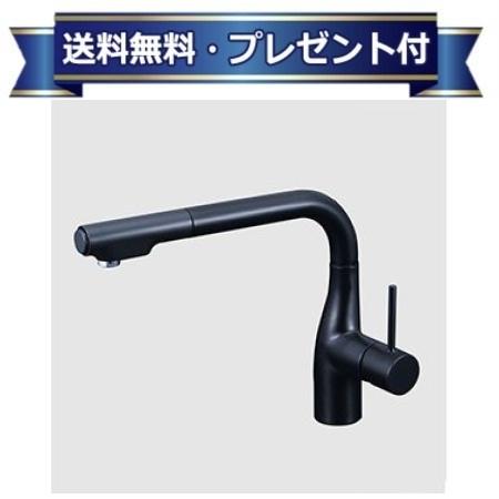 ＼3月限定★最大100％Pバック／ プレゼント付き [KM6101ZECC5]KVK グロスブラック シングルシャワー付混..