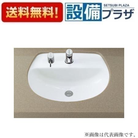 [L-2094FC+LF-YD340SY+LF-3VK×2+LF-WN7PFL+LF-625K]INAX/LIXIL はめ込みだ円形洗面器 アンダーカウンター式 シングルレバー混合水栓 壁給水・壁排水 Pトラップ