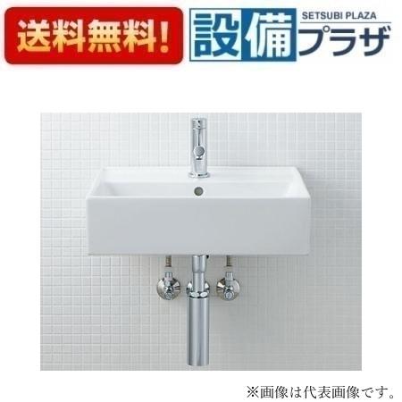 乐天商城 - ＼6月限定！最大100%Pバック／[YL-A555SYEQ(C)]INAX/LIXIL サティス洗面器 壁付式シングルレバー混合水栓 エコハンドル 床給水 床排水 ボトルトラップ