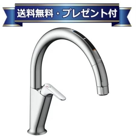 INAX イナックス プレゼント付き[JF-NAA466SY(JW)]INAX/LIXIL キッチン用タッチレス水栓　ナビッシュ　 浄水器ビルトイン型　 A6タイプ