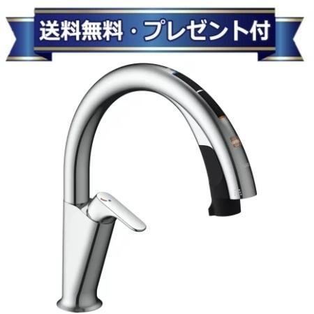 INAX イナックス プレゼント付き[JF-NAH461SYN(JW)]INAX/LIXIL キッチン用タッチレス水栓　ナビッシュ （浄水器ビルトイン型）　 H6タイプ　寒冷地仕様〈JF-NA411SN(JW)の後継品〉