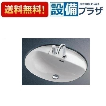 [L582CMS+TLE26SS1A+TLK07S04JA+ TLDS2105JA]TOTO アンダーカウンター式洗面器 台付自動水栓 単水栓・AC100V 床排水金具Sトラップ