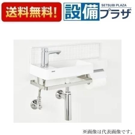 乐天商城 - ＼6月限定！最大100%Pバック／[L-D102LP-W]INAX/LIXIL オールインワン手洗　 バックパネルあり　一般地　左仕様　 壁給水・床排水 ボトルトラップ