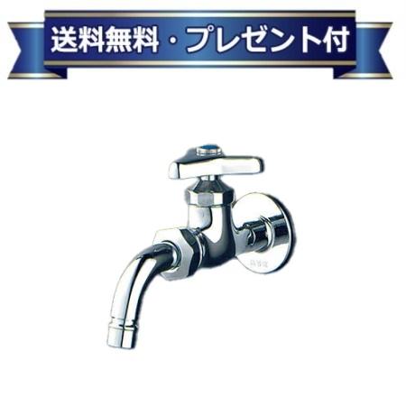 プレゼント付き[K34BRZ]KVK 洗濯機用水栓 吐水口回転形給水栓(ワンタッチノズル付) 赤ビス付 寒冷地