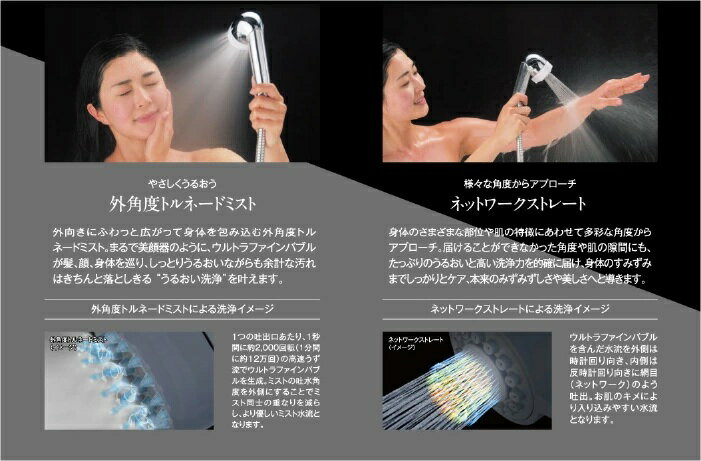 ＼3月限定★最大100％Pバック／ 【正規品・ポイント3倍】[ミラブル 潤 うる]サイエンス ミラブル 潤 うる シャワーヘッド マイクロナノバブル ミスト 節水 ウルトラファインバブル mirable ウル 正規品