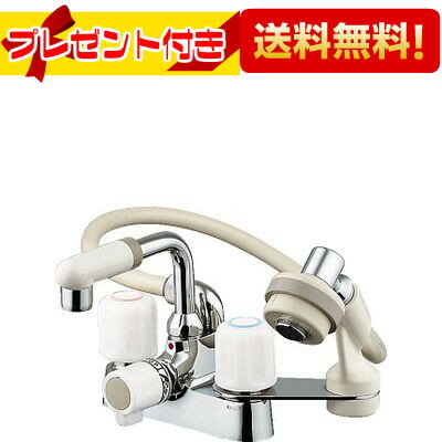 樂天商城 - ＼6月限定！最大100%Pバック／プレゼント付き [1521S]KAKUDAI/カクダイ 2ハンドル混合栓 シャワつき カクダイ