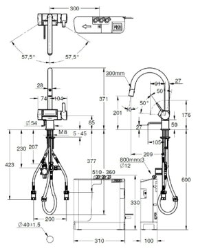 【全品送料無料!】【プレゼント付き】∞[JP299400]◎グローエ TRIM ION GRACIA　トリムイオン グラシア　電解水素水整水器混合栓(日本トリム製カートリッジJPK30300付)【メーカー表記：JP299403】