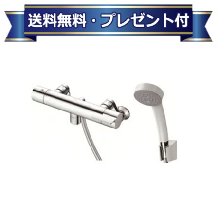 プレゼント付き □ TBV03409J TOTOGGシリーズ壁付サーモスタット混合水栓コンフォートウェーブシャワー(TMG