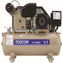 東芝 エアコンプレッサ VT105-37T タンクマウント給油式低圧 圧力開閉器式 三相200V 3.7kW 50Hz(4)