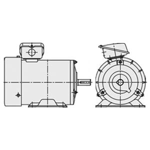 日立 三相モータ TFO-LK-0.75kW-4P-TMU-AC200V 全閉外扇 屋内仕様 脚取付 ブレーキ無し 端子箱（上）ザ・モートルNeo…