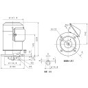 三菱 三相モーター SF-PRV-0.4KW-2P-200V 立型 AC200V 2極 汎用 標準モータ 屋内仕様