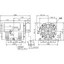 ムライ 単相モーター SC-MR-400W-4P AC100/200V コンデンサ始動 SC形 開放保護形IP20 脚付