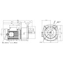 ニッセイ ギヤードモーター G3F32N160-MM04CNJAB2 平行軸 フランジ取付 0.4kW 減速比1/160 単相 100V 標準ブレーキ付 A型ターミナルボックス(4)