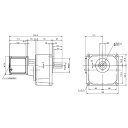 ニッセイ ギヤードモーター G3K32N12X-MM01TNNTN 平行軸 小フランジ取付 0.1kW 減速比1/1200 三相 200V ブレーキなし ターミナルボックス付