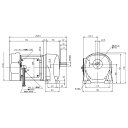 ニッセイ ギヤードモーター G3L18N30-MM01TWJNB4 平行軸 脚取付 0.1kW 減速比1/30 三相 400V ブレーキ付 軸炭素鋼(4)
