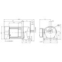 ニッセイ ギヤードモーター G3L22N15-MM04TWNTB4 平行軸 脚取付 0.4kW 減速比1/15 三相 400V ブレーキ付 軸炭素鋼 ターミナルボックス付(4)