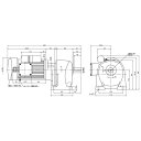 ニッセイ ギヤードモーター G3L28N375-MM01CNJAB2 平行軸 脚取付 0.1kW 減速比1/375 単相 100V 標準ブレーキ付 A型ターミナルボックス(4)