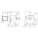 ニッセイ ギヤードモーター G3L40N12X-MM02TWNTN 平行軸 脚取付 0.2kW 減速比1/1200 ブレーキ無 軸炭素鋼