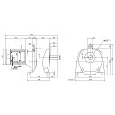 ニッセイ ギヤードモーター G3L40N300-MM04TWJNN 平行軸 脚取付 0.4kW 減速比1/300 ブレーキ無 軸炭素鋼(4)