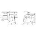 ニッセイ ギヤードモーター G3L50N12X-MM04TWNTN 平行軸 脚取付 0.4kW 減速比1/1200 ブレーキ無 軸炭素鋼